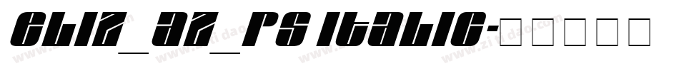 ELIZ_AZ_PS Italic字体转换